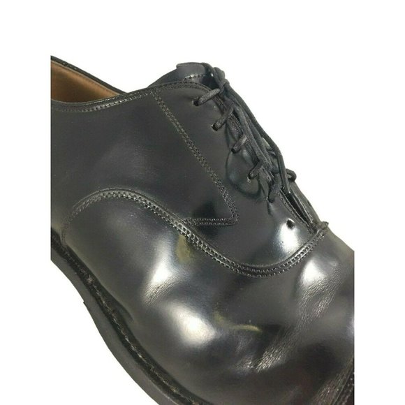 Johnston Murphy Mens 8.5   8/C  Leather Lace Up Black Dress Shoes - Picture 6 of 11